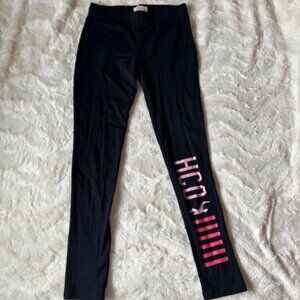 Hollister Ladies Black Leggings Yoga Comfy Stretch Workout Pants Size Small